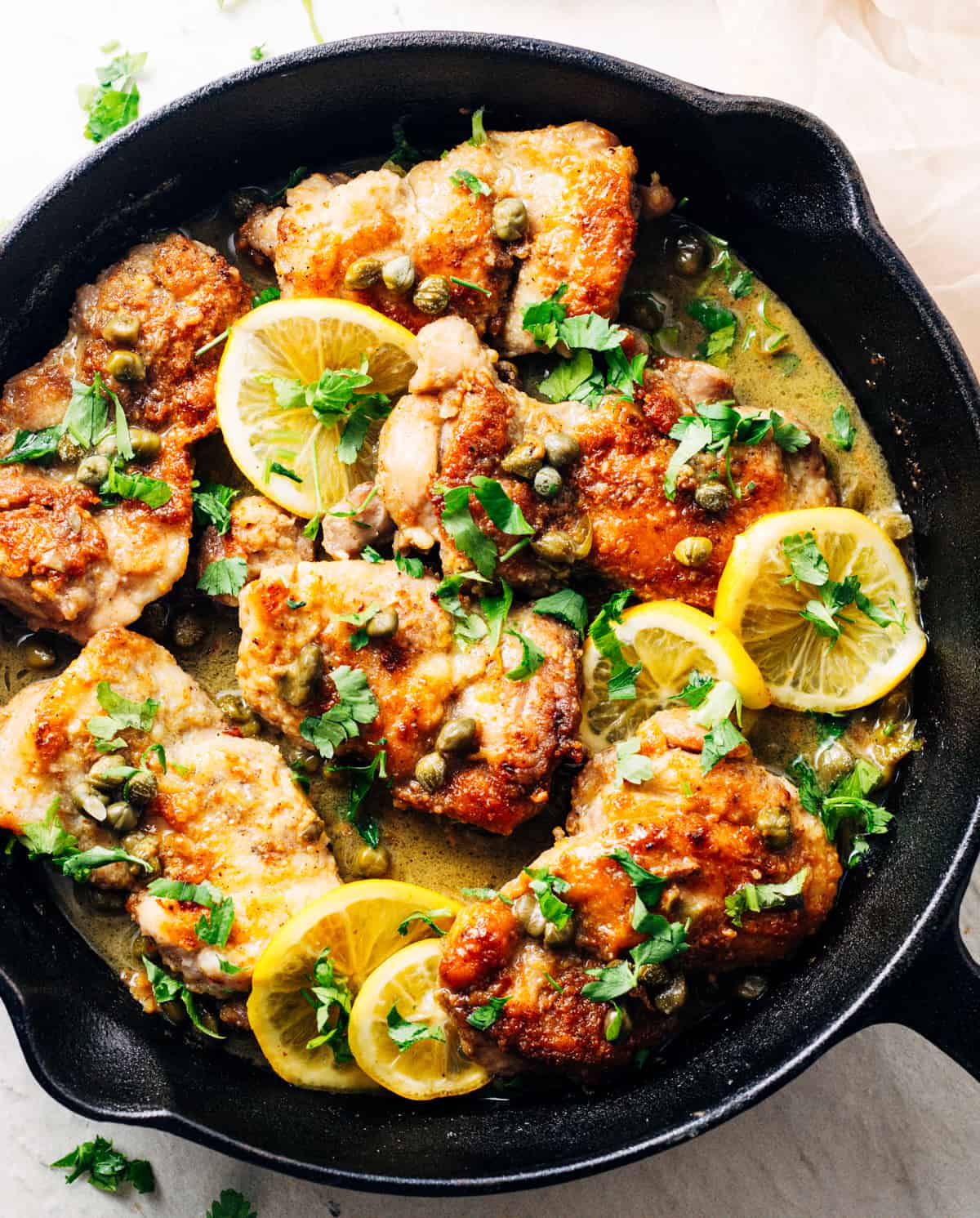 Chicken Piccata alla Siciliana