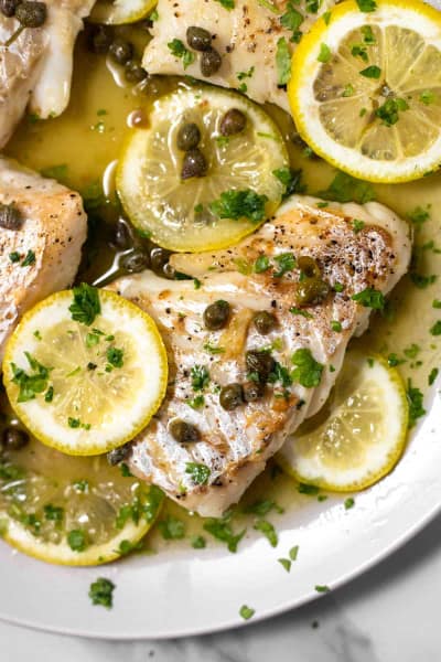 Cod Piccata - Pinch and Swirl
