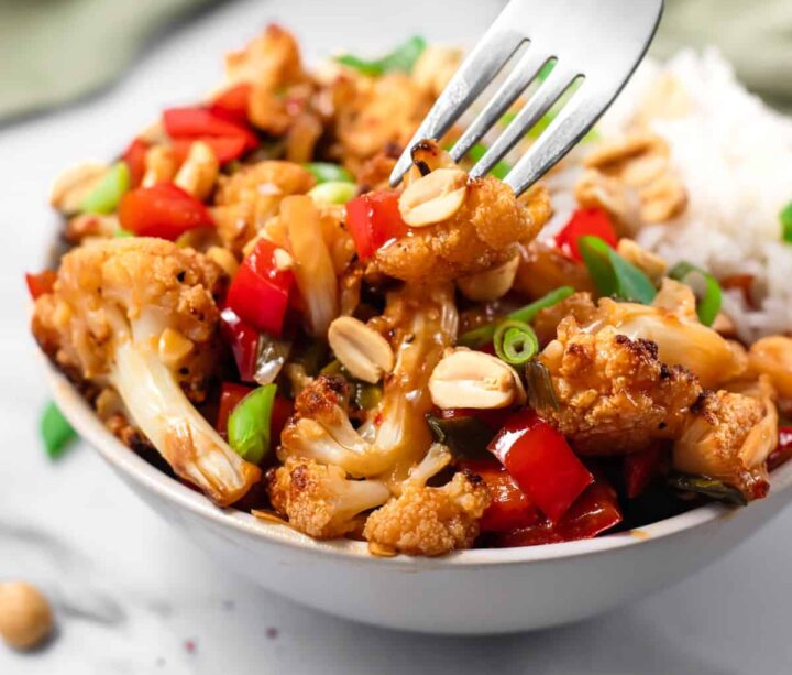Kung Pao Cauliflower Pinch and Swirl