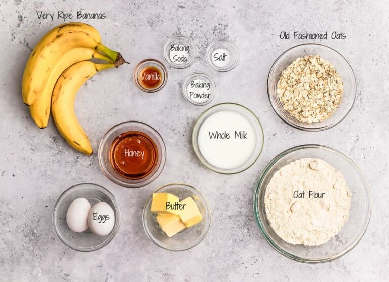 Oat Flour Banana Bread Pinch and Swirl