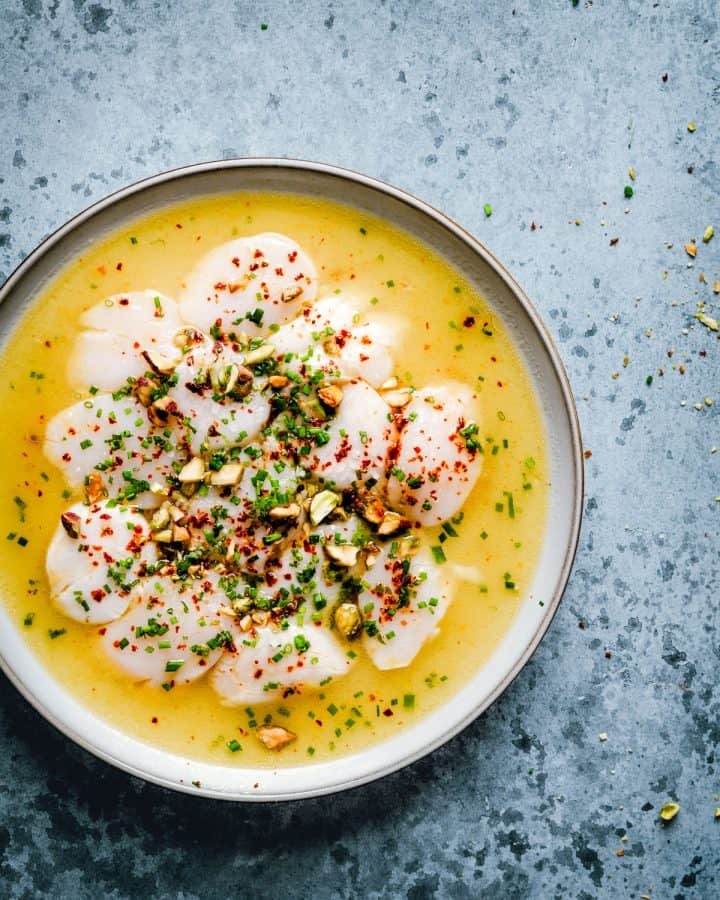 Scallop Crudo (15 Minute Recipe) Pinch and Swirl