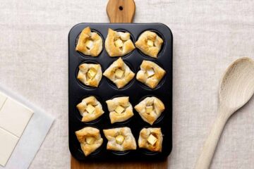 Brie Puff Pastry Bites - Pinch and Swirl