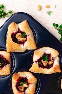 Brie Puff Pastry Bites - Pinch and Swirl