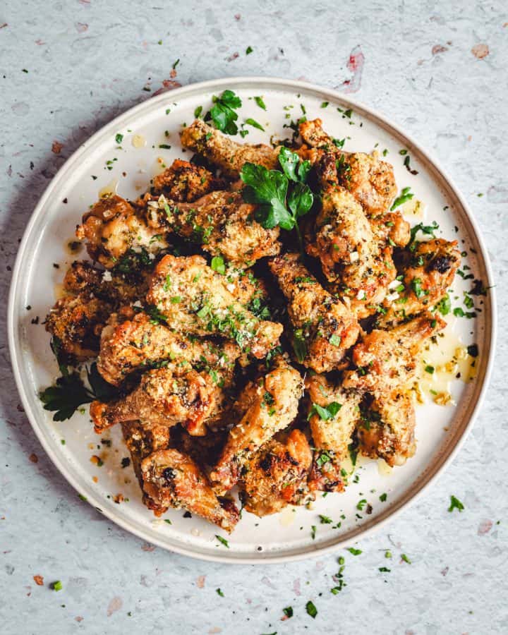 Garlic Parmesan Wing Sauce - Pinch and Swirl