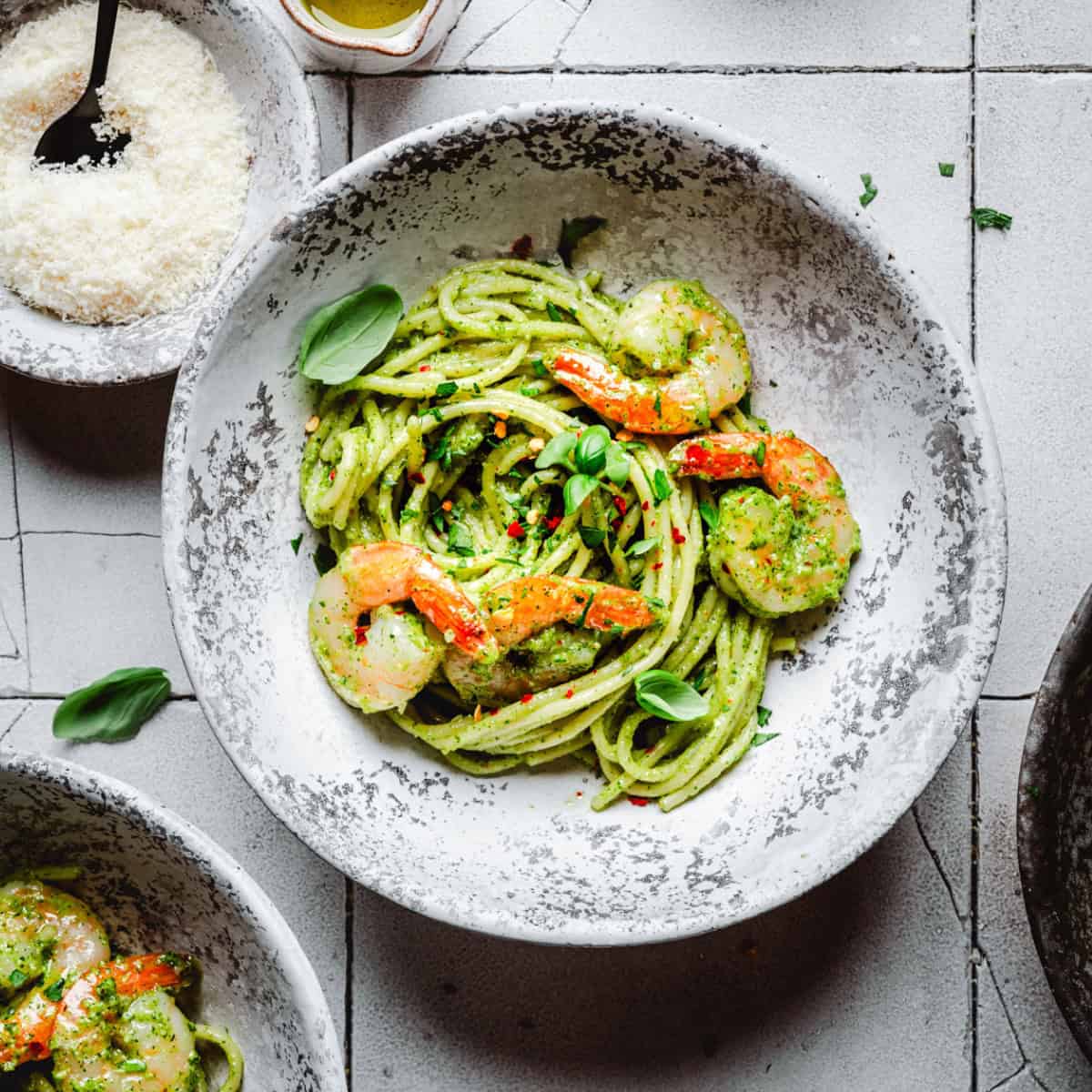 Shrimp Pesto Pasta Recipe | 30-Minute Weeknight Dinner